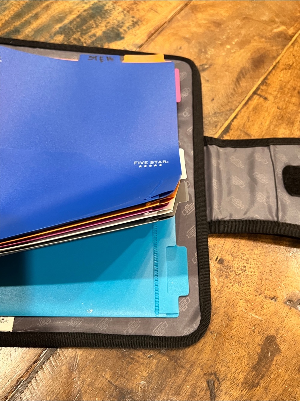 Case-it Open Tab Closure 2-Inch Binder with Tab File, Black - Picture 8 of 13